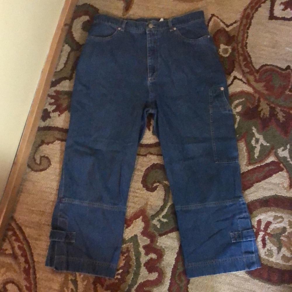 VROOM & DREESMANN Size EU 42 US 12 Katen Jeans Netherlands Crop Carpenter COTTON